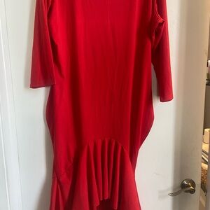 Elegant Red Women's Dress